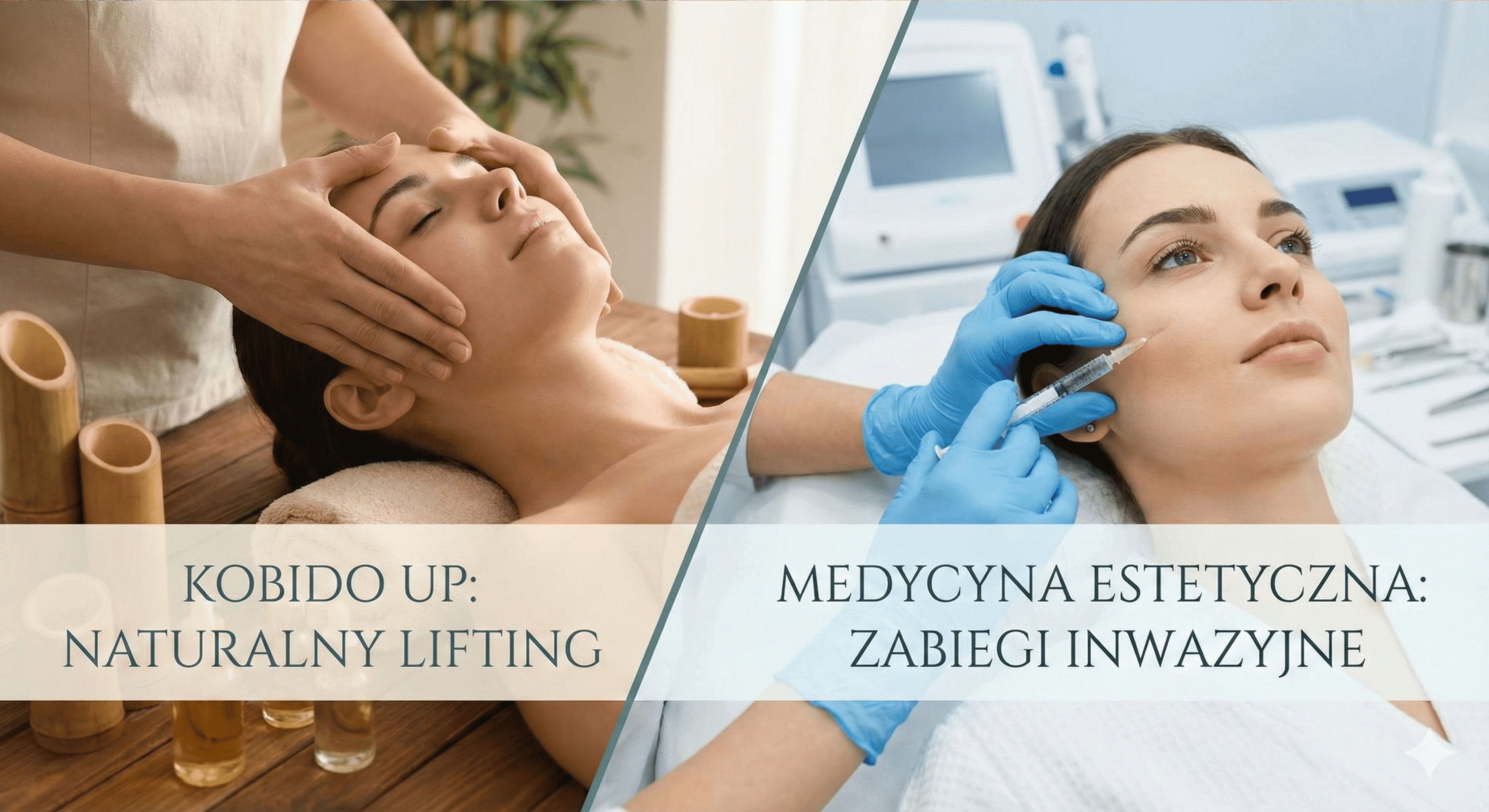 Kobido Up vs medycyna estetyczna - porównanie naturalnego liftingu z botoksem, masaż twarzy Poznań